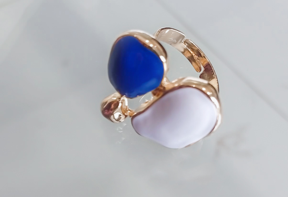 RNG-5510 The Cerulean Pebble Statement Ring