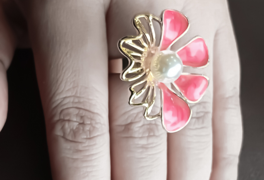 RNG-5504 The Pearl Fan Blossom Ring