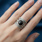 RNG-5501 The Midnight Galaxy Multi-Band Ring