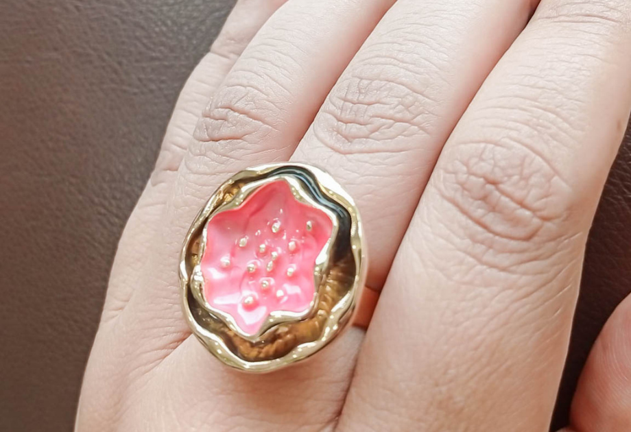 RNG-5505 The Gilded Peony Statement Ring