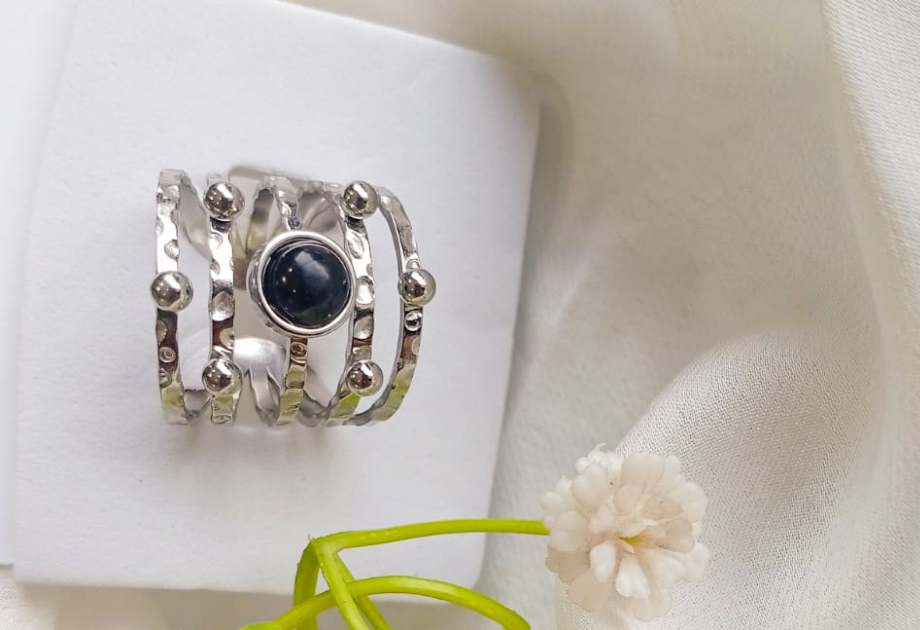 RNG-5501 The Midnight Galaxy Multi-Band Ring