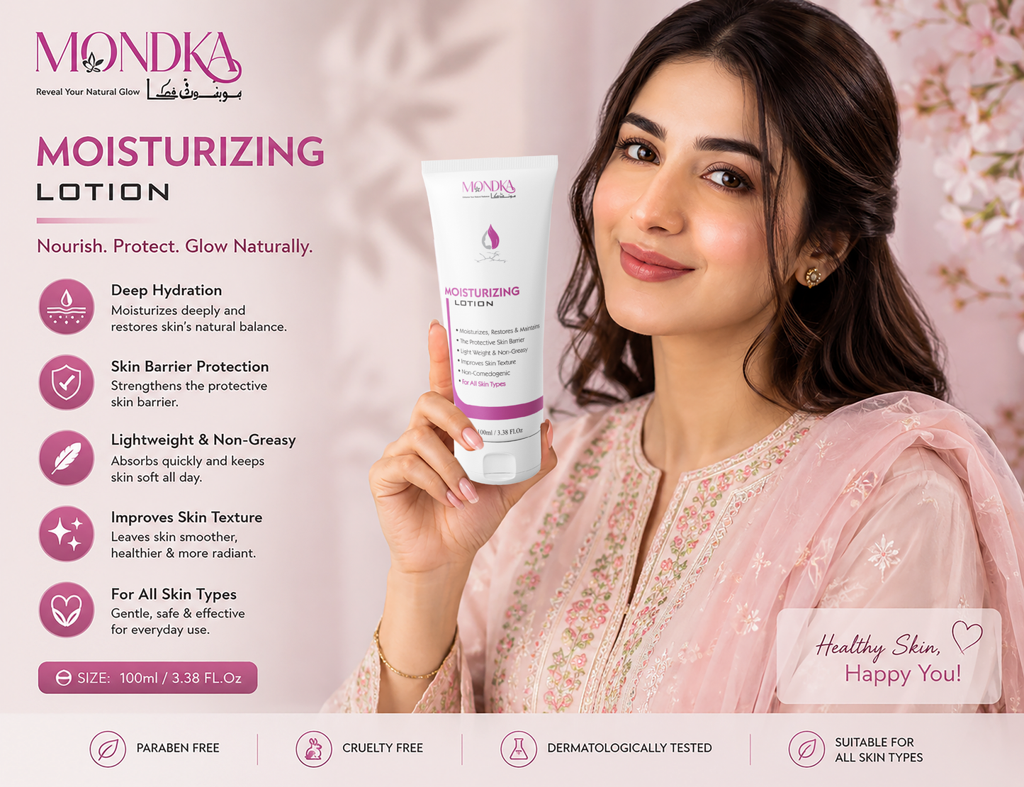 Mondka Moisturizing Lotion – Hydrating & Skin Barrier Protection