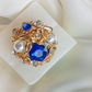 RNG-5515 The Royal Azure Pearl Cocktail Ring