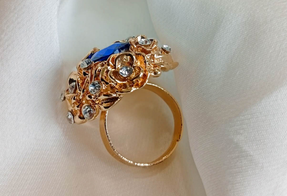 RNG-5515 The Royal Azure Pearl Cocktail Ring