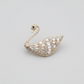 BRH-3303 The Graceful Swan Crystal Brooch