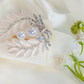 BRH-3306 The Moonlight Laurel Statement Brooch