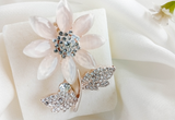 BRH-3307 The Radiant Petal Sunflower Brooch