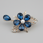 BRH-3309 The Sapphire Bloom Statement Brooch