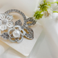 BRH-3340 The Winter Camellia Pearl Brooch