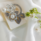 BRH-3340 The Winter Camellia Pearl Brooch