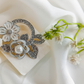 BRH-3340 The Winter Camellia Pearl Brooch