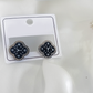ERS-4401 The Midnight Clock Clover Studs