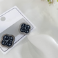 ERS-4401 The Midnight Clock Clover Studs